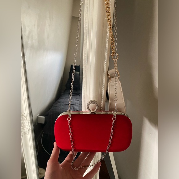 Vintage Velvet Clutch/ handbag/shoulder bag - Picture 1 of 5